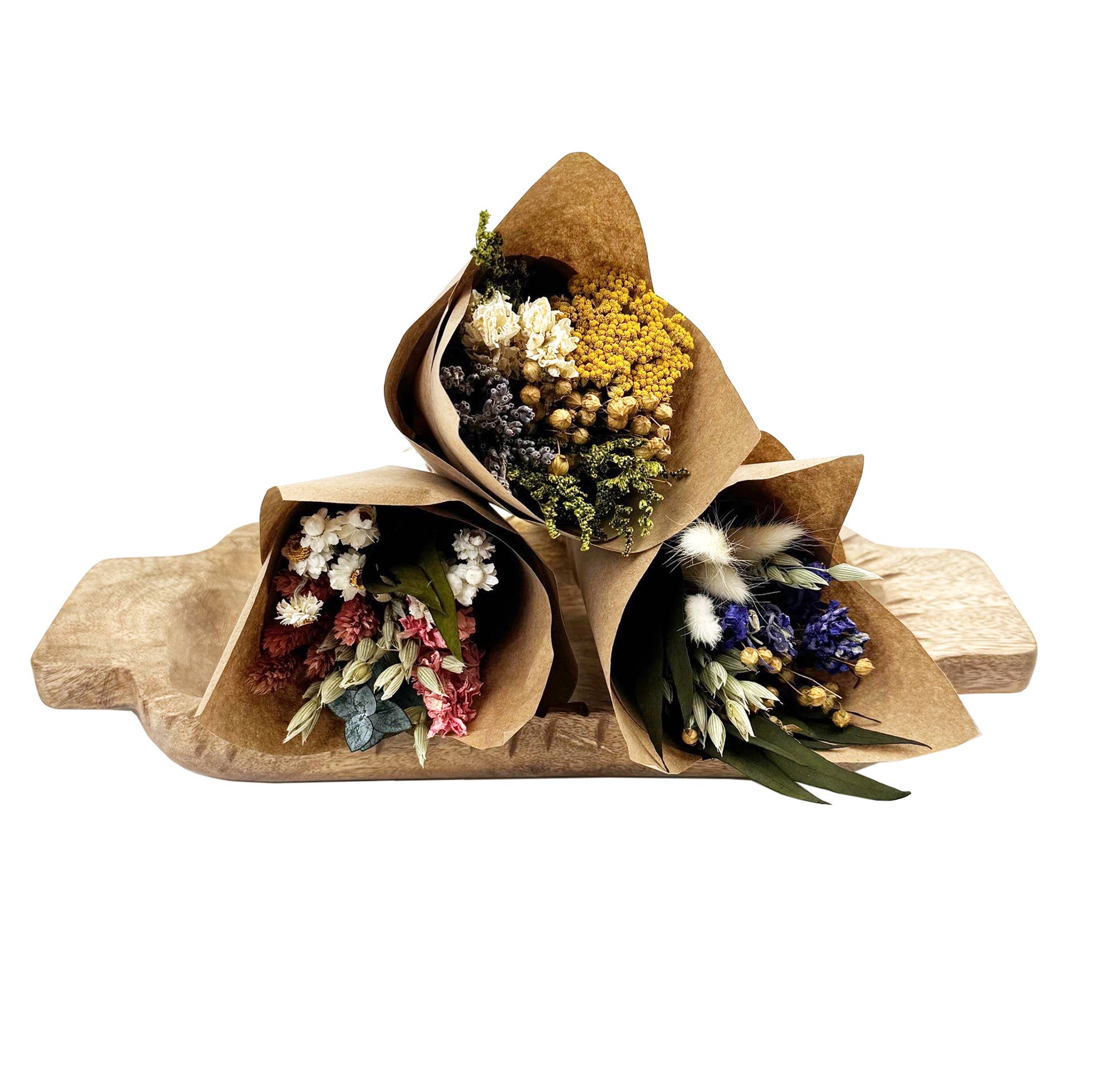 Andaluca - Wholesale Dried/Pressed Flowers - MINI Yarrow & Lavender Bouquet Bundle #1339
