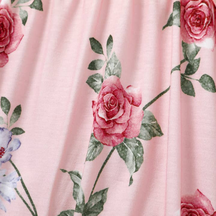 PatPat – wholesale Jumpsuit – Baby – Baby Floral Ruffled Bowknot Jumpsuit5