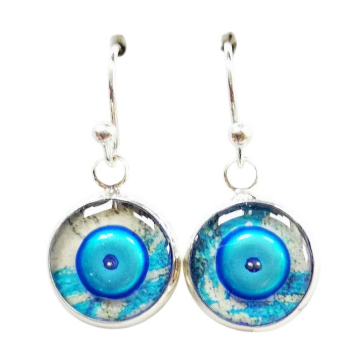 Short Drop Earrings, Sterling Silver - Curious for wholesale by Nimanoma