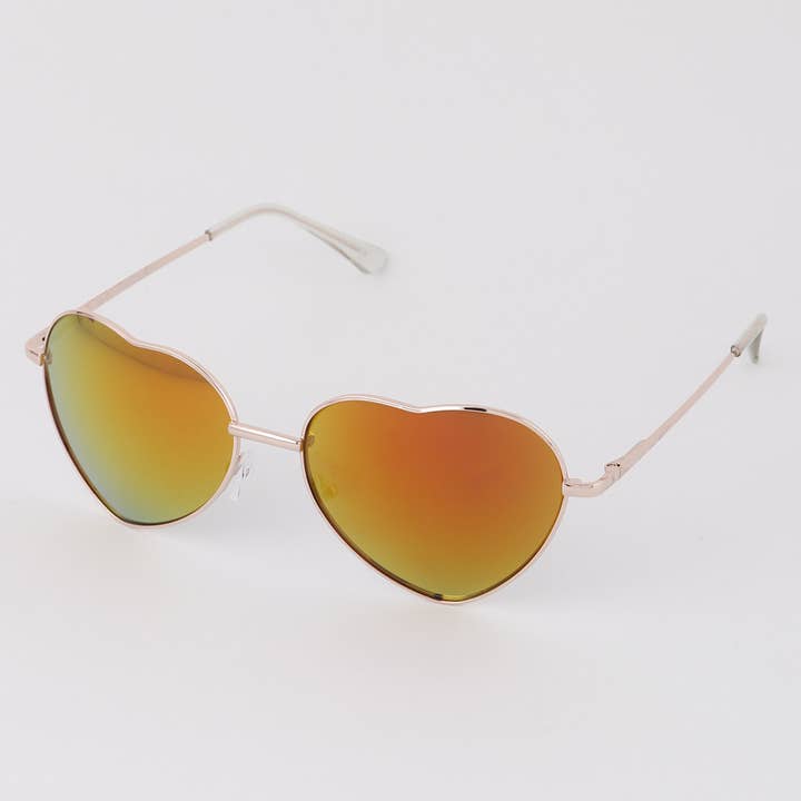 Multicolor Polarized Heart Sunglasses for wholesale on Faire