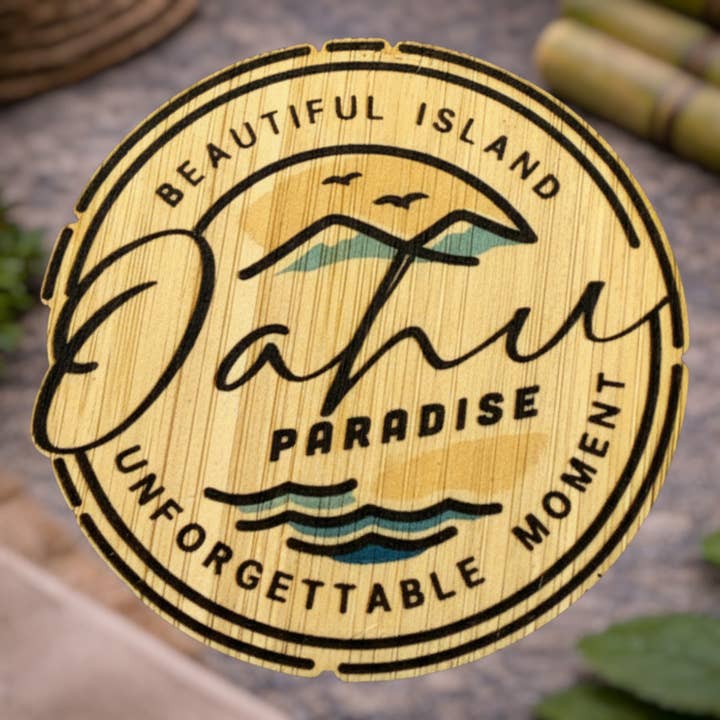 Paradis d'Oahu pour la vente par Bamboo Wood Stickers