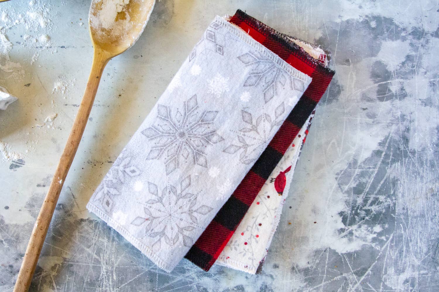 Stella & Sol Sustainables - Wholesale Dishcloth - 10 Winter Washable Paper Towels, Zero Waste Paper Towels4