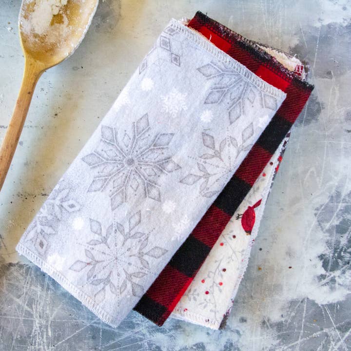 Stella & Sol Sustainables - Wholesale Dishcloth - 10 Winter Washable Paper Towels, Zero Waste Paper Towels4