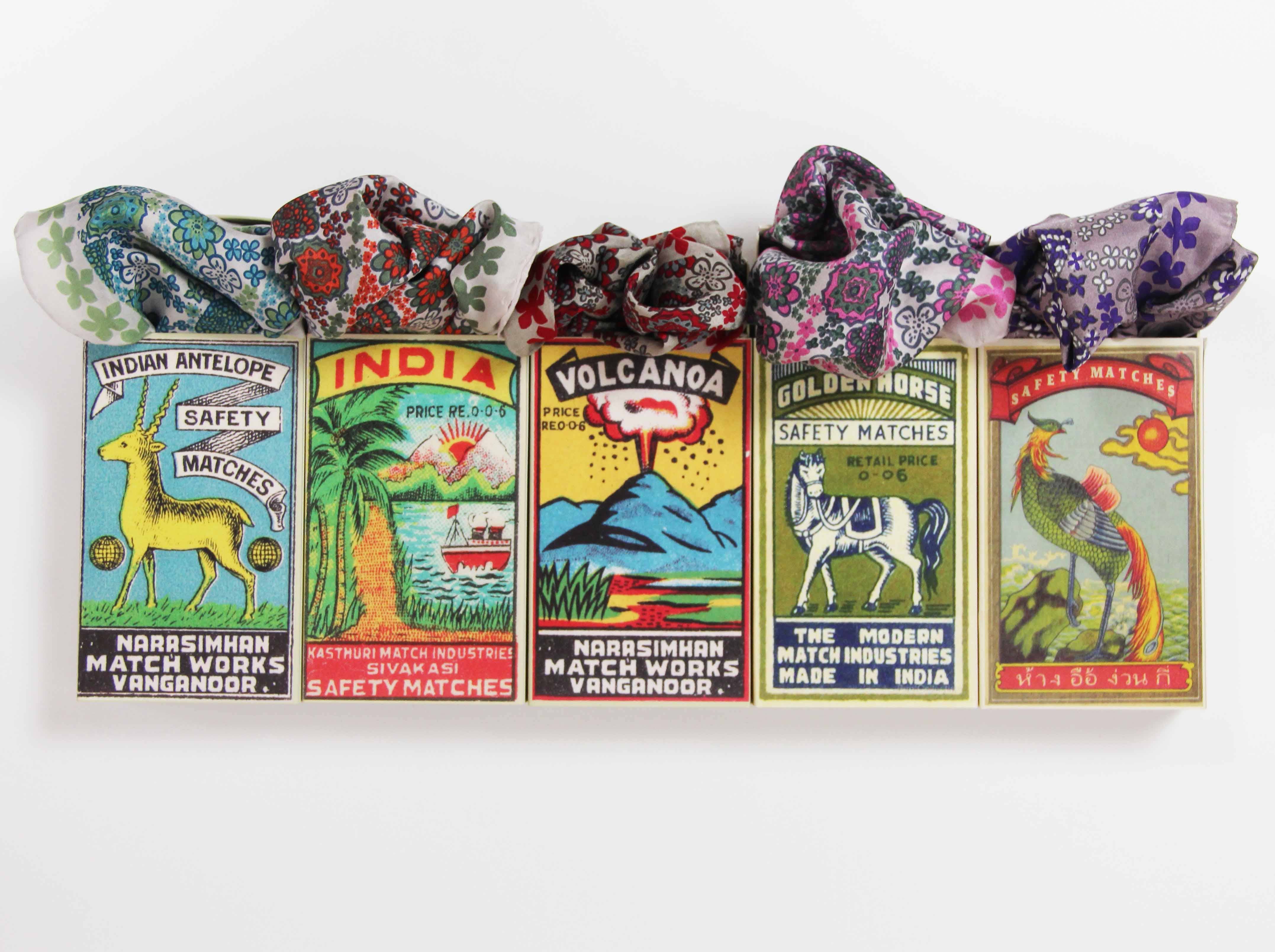 Les Belles Vagabondes – Großhandel Kopftuch – Damen – Mini Karibik Fuchsia5