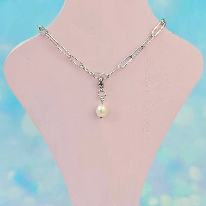 Pingente de Colar com Pérola de Água Doce (Apenas Pingente) por atacado de blurandbake