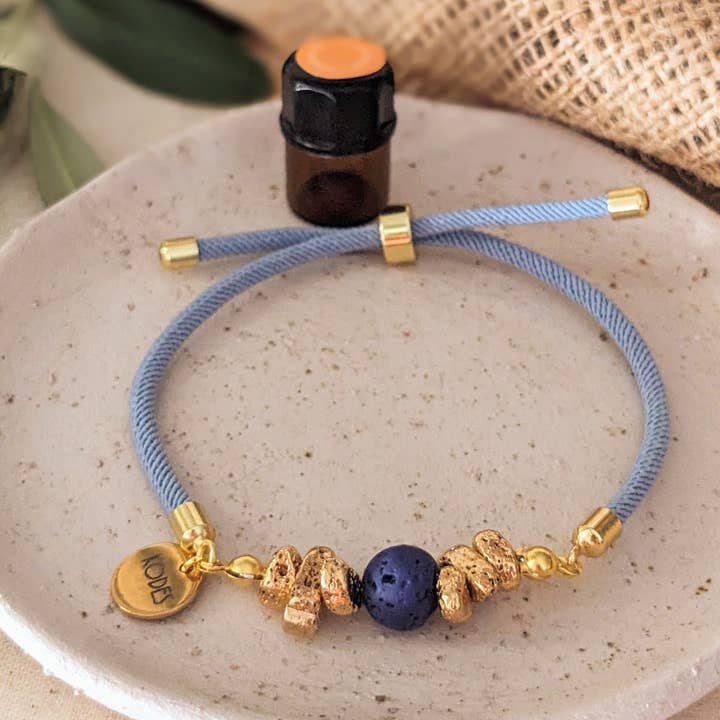 Kodes – Großhandel Aromatherapie-Armband – Hellblaues Diffusor-Armband für ätherische Aromatherapie-Öle