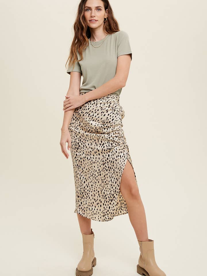 Wishlist Apparel - Wholesale T-Shirt - Women's - RIBBED KNIT BASIC T-SHIRT / WL18-171453