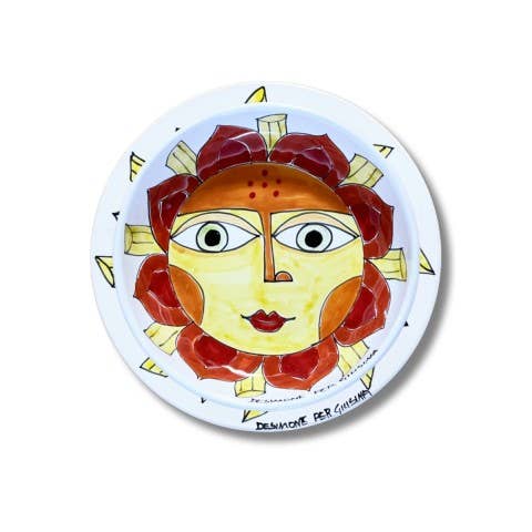 Ceramiche De Simone - Wholesale Dinner Plate - De Simone Plate for Giusina "A Sun of Pasta"