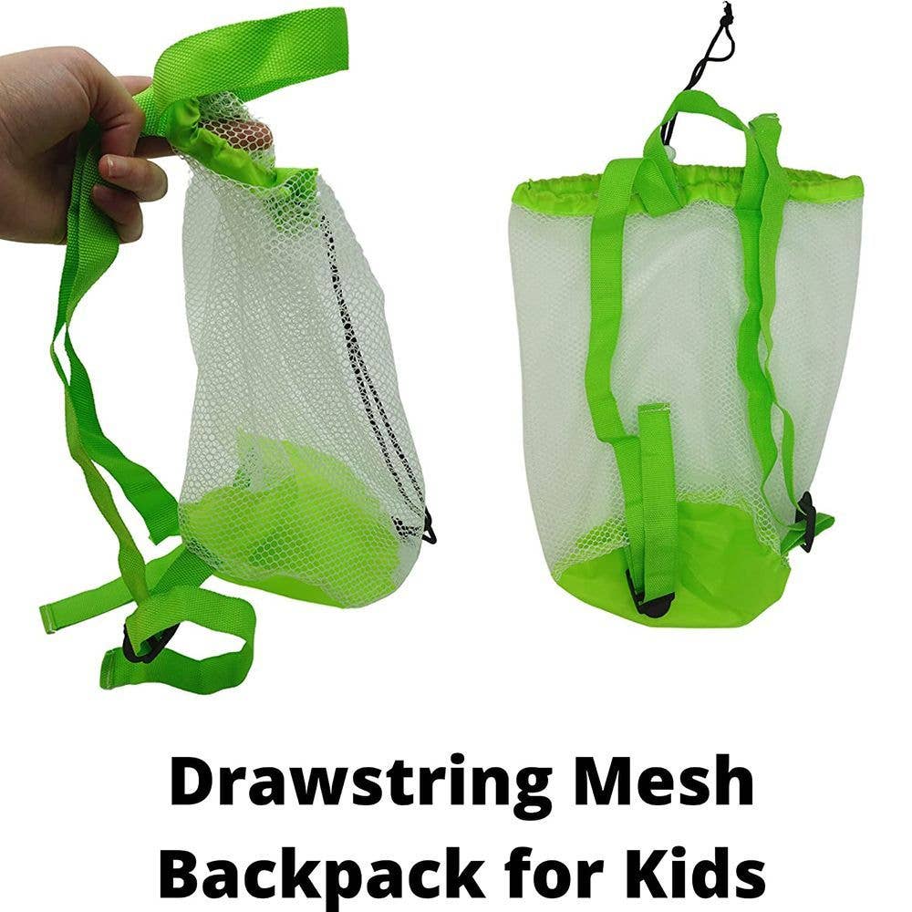 4E's Novelty - Wholesale Beach/Pool Toy - Kids & Baby - 13 Beach Sand Toys - Bucket, Shovel, Molds & Mesh Bag4