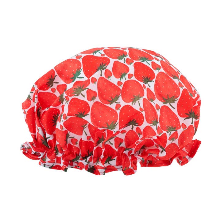 Shower Cap - Strawberry Print for wholesale by Smug