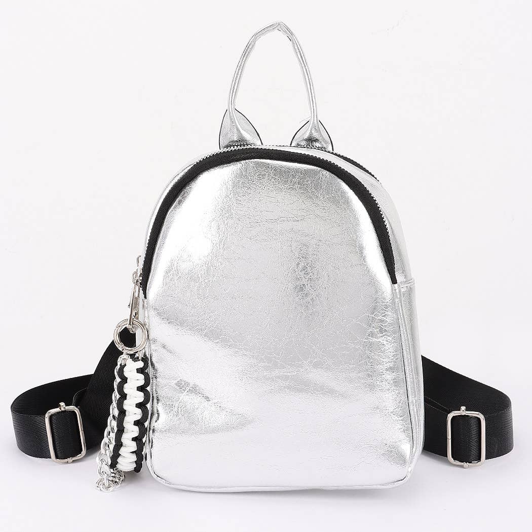 3AM BY H&D ACCESSORIES – wholesale Ryggsäck - Dam – Metallic PU-ryggsäck5