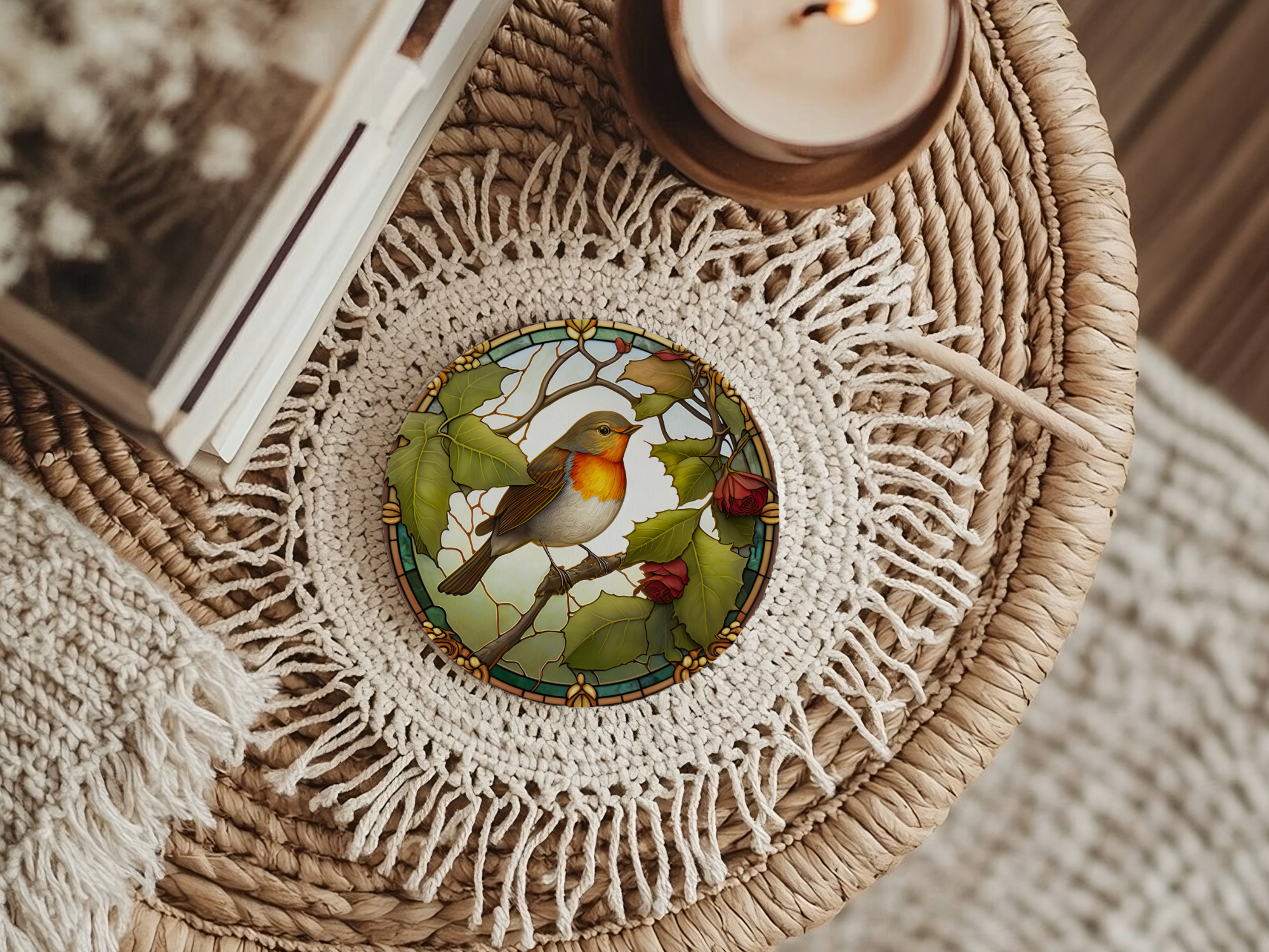 Fernville Creations - Wholesale Coasters - Robin Coaster, Bird Lover Gift, Nature Home Decor6