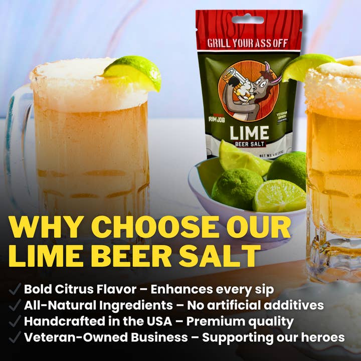 Grill Your Ass Off - Spices, Rubs, Seasonings, Sauces, Jerky – wholesale Salt – Lime Beer Salt - Dryck, Cocktail Mixer, Inrikes, Import