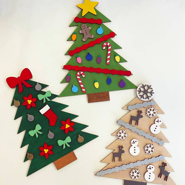 Royal Serenities - Wholesale DIY Craft Kit - Kids - Kid's paintable Christmas Tree DIY Kit - family fun activity