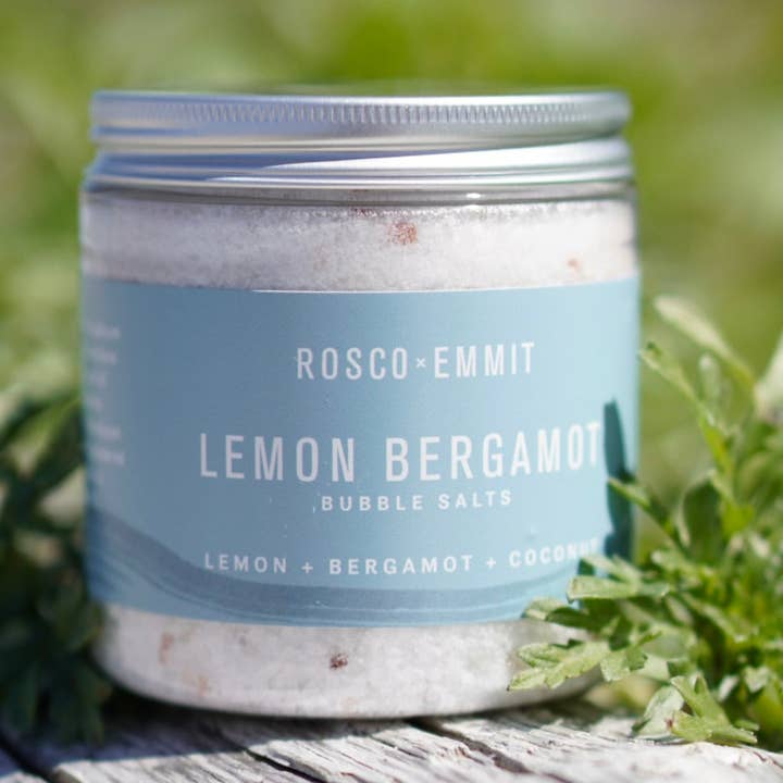 Lemon Bergamot Bubble Bath Salts for wholesale by Rosco x Emmit