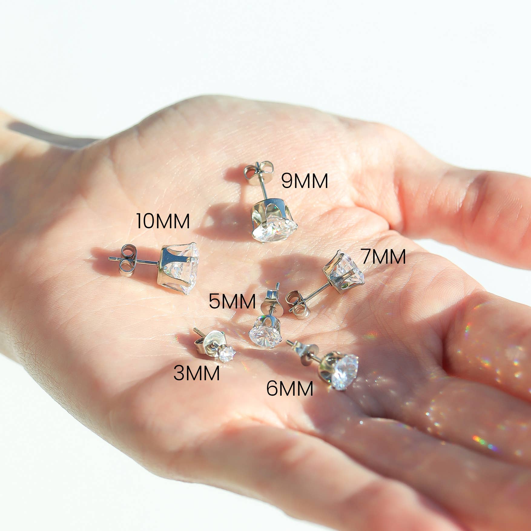 WJW – Großhandel Ohrstecker – Runde CZ-Ohrstecker aus Edelstahl3