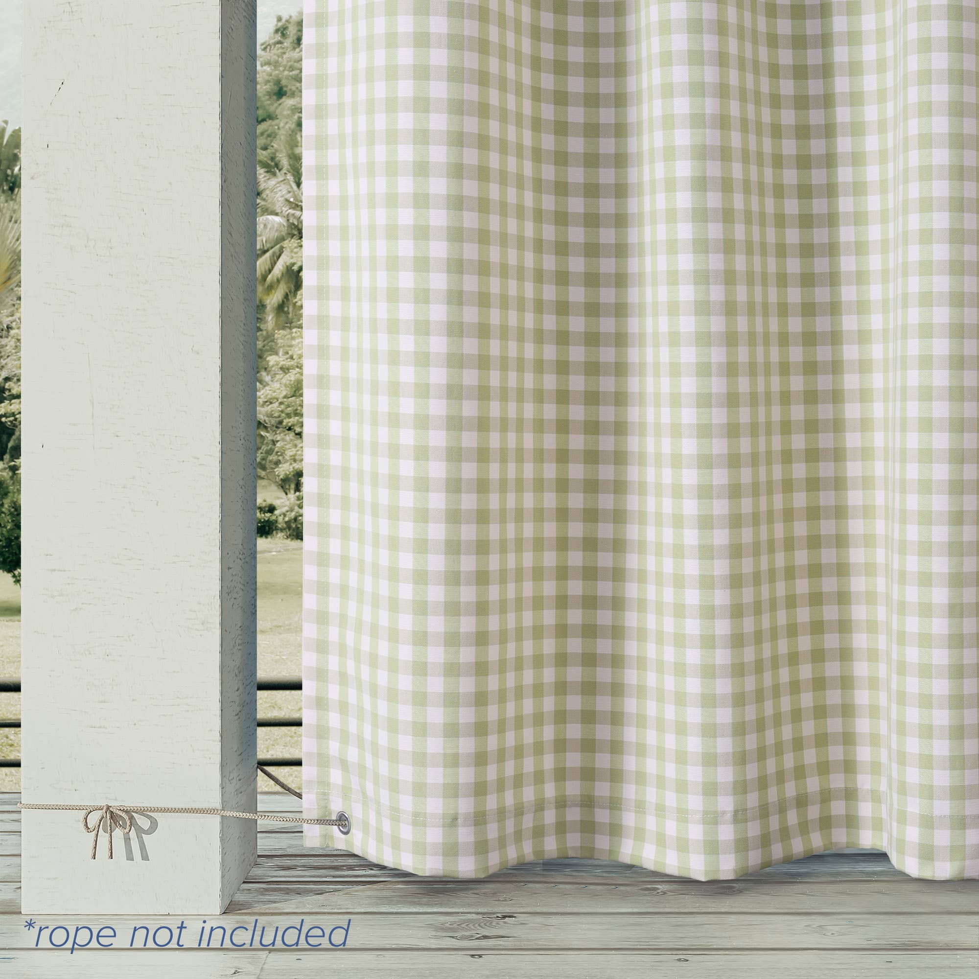 Awesome Home – wholesale Curtain – Checkerboard Outdoor Curtain UV Protected Single Panel3