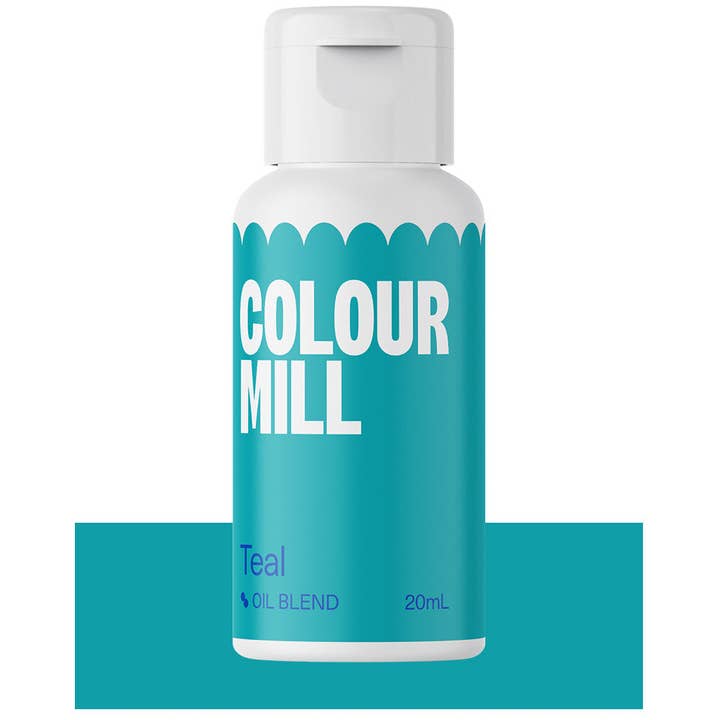Colour Mill Oil-Blend Food Coloring, 20 Milliliters, Teal for wholesale by Cake Supply Imports
