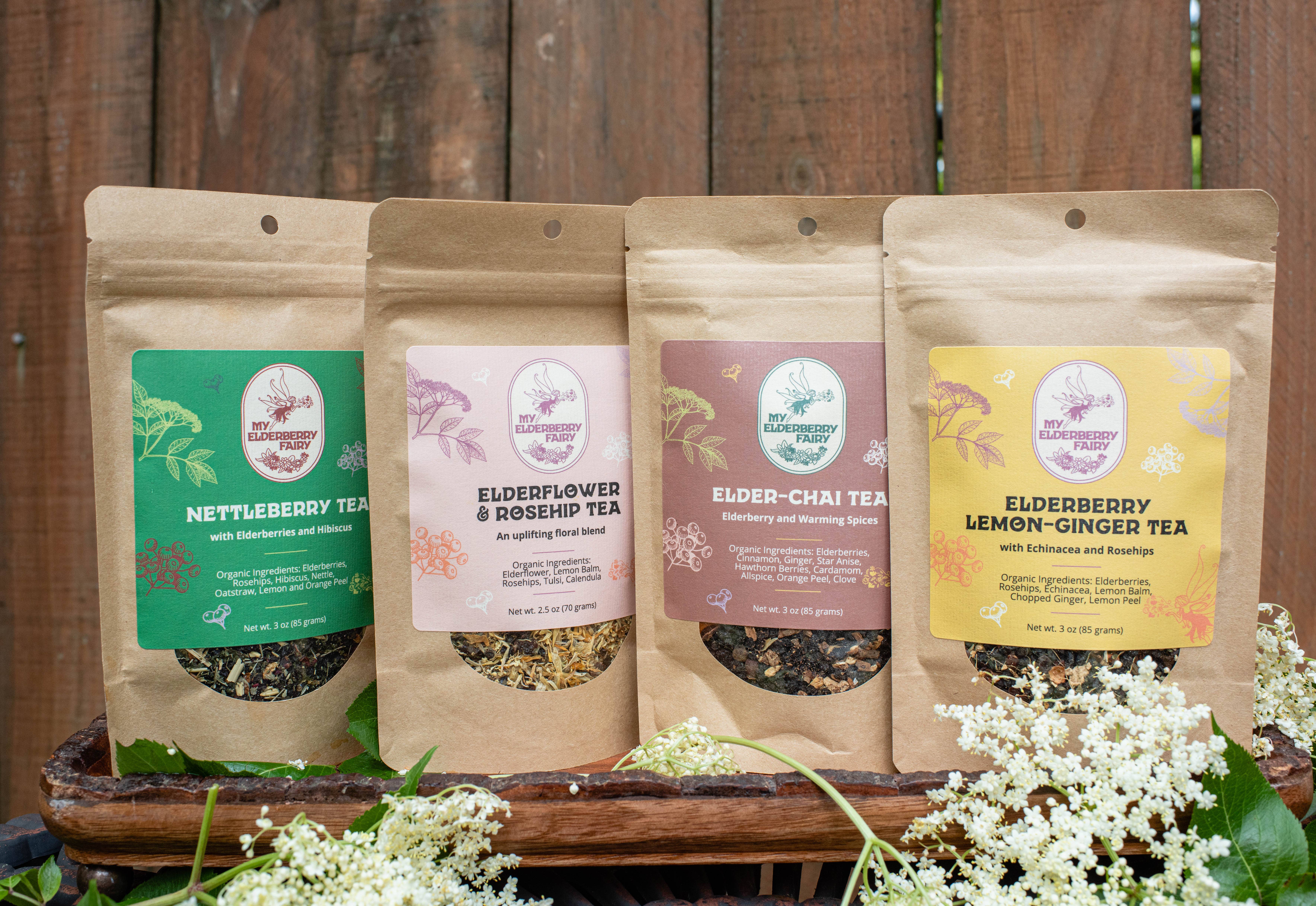 My Elderberry Fairy - Vente Thé en vrac - Thé Fleur de Sureau & Cynorrhodon (56 g)3