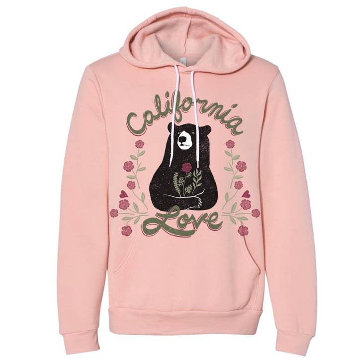 Sudadera con capucha California Love Bear para venta al por mayor de State Bliss