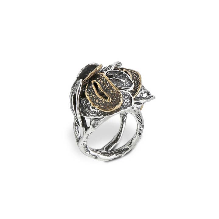Mandile Gioielli – wholesale Cocktail/Statement Ring – 925 silver- och bronsring (AR118)