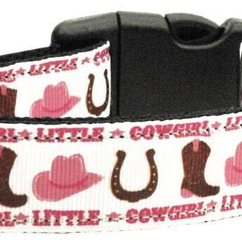 American Leashworks - Wholesale Pet Collar - Cat/Dog - Pet Dog & Cat Nylon Collar or Leash, "Little Cowgirl"