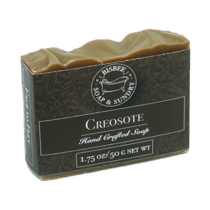 Creosote Handmade Mini Soap - 1.75 oz for wholesale by Bisbee Soap & Sundry