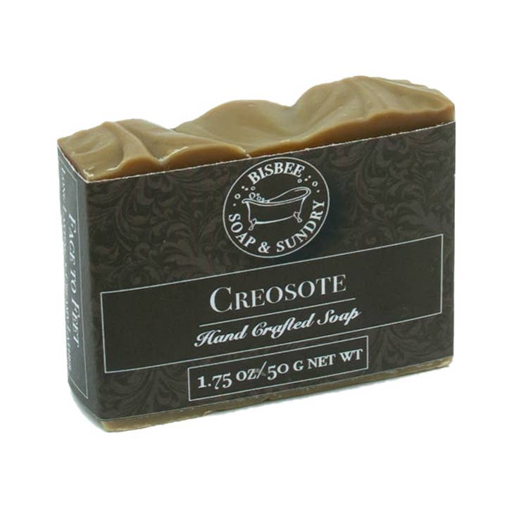 Creosote Handmade Mini Soap - 1.75 oz for wholesale by Bisbee Soap & Sundry