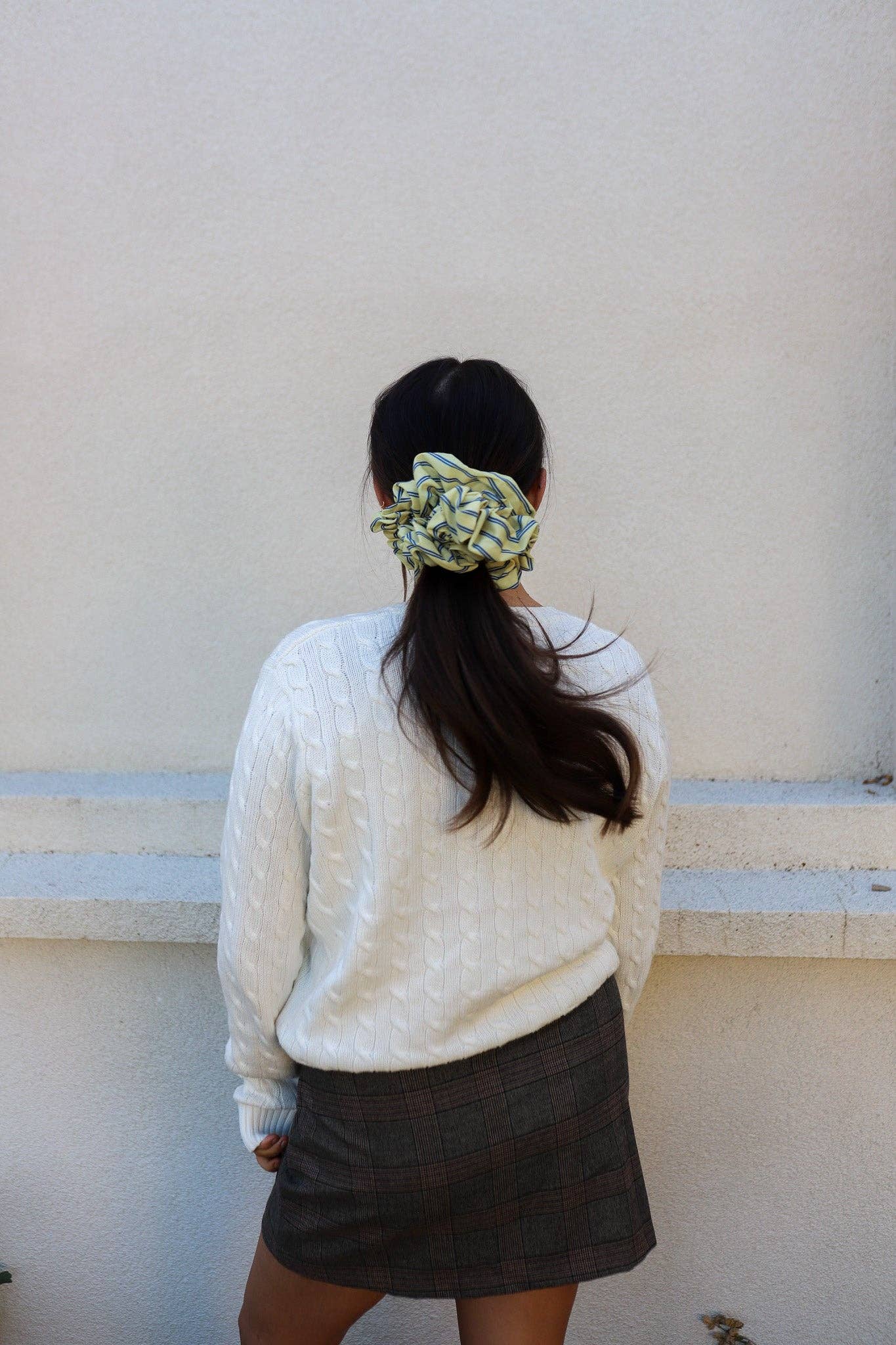 KAXI - Wholesale Scrunchie - Women's - University Stripe Jumbo Scrunchie0