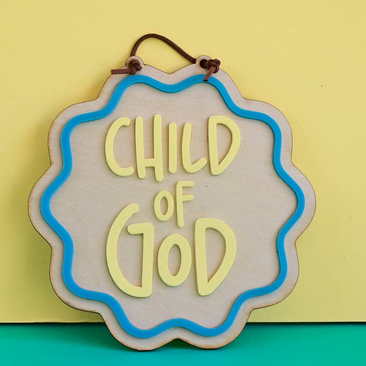 Kind Gottes Farb-Pop-Plakette für den Großhandel von Birch and tides