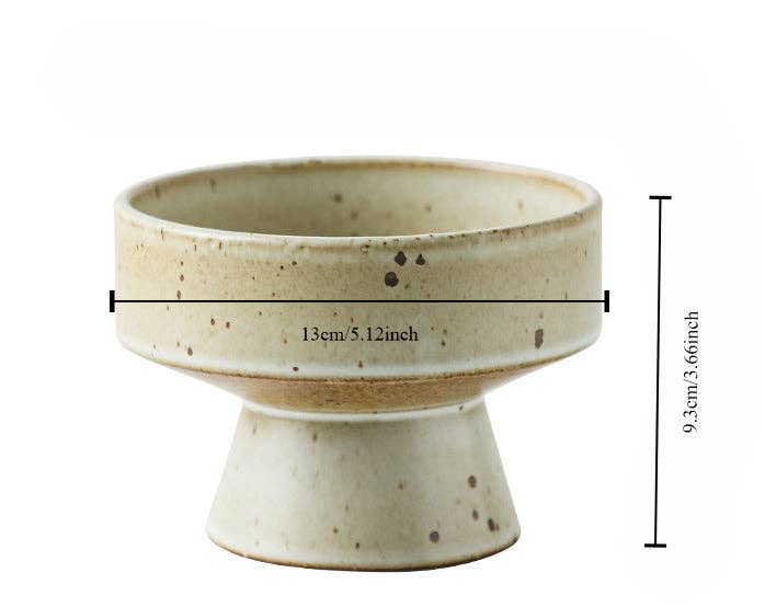 Gohobi （We cover U.S. import duties） - Wholesale Decorative Plate/Dish/Bowl - Gohobi Handmade Ceramic Raised Stand Bowl2