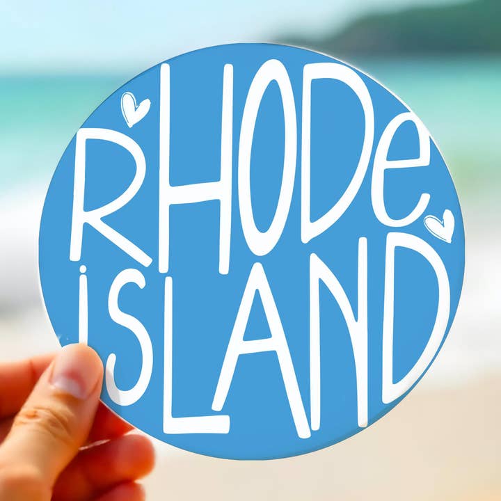 Rhode Island Sticker | ME State Travel Decal Gift for wholesale by Atelier Vero Wholesale