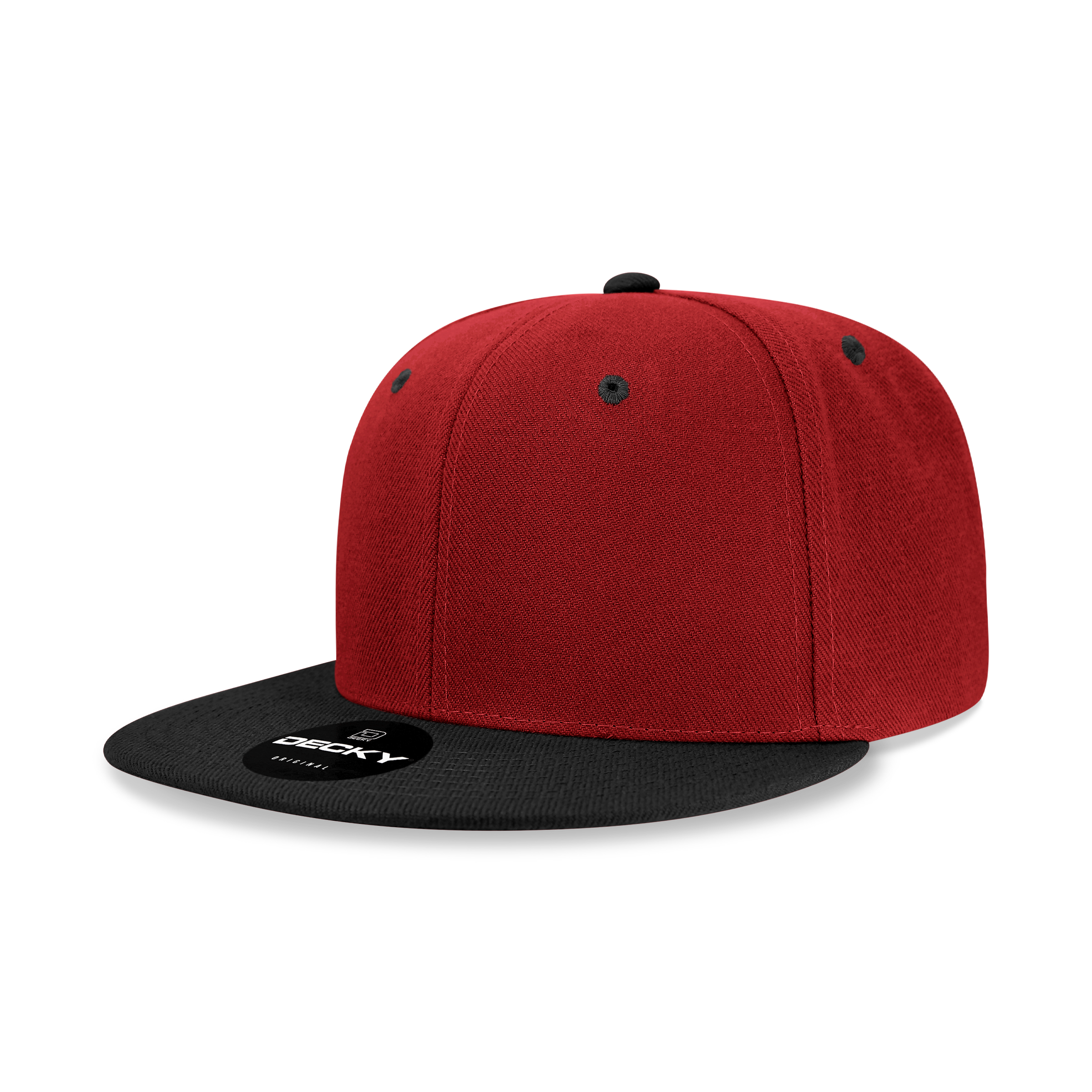 The Park Wholesale - Wholesale Flat Brim Cap - Men's - Decky 6020 - High Profile 6 Panel Snapback, Flat Bill Hat - 602055