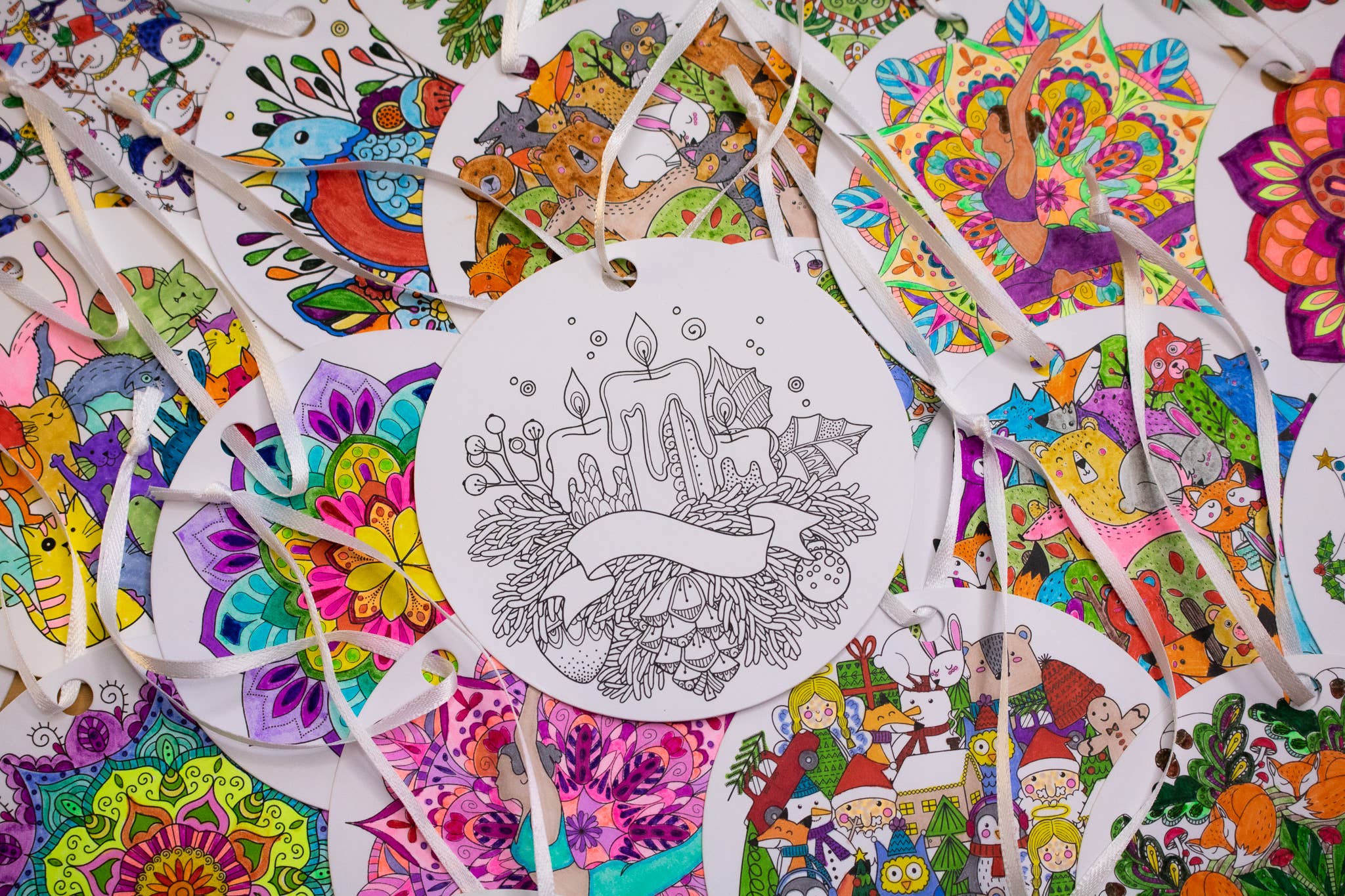 Iron Maid Art - Venta al por mayor Adornos - Vela colorear adorno navideño regalo de vacaciones meditación6