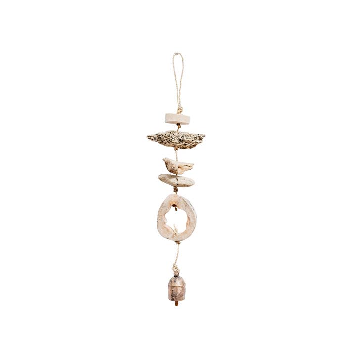Driftwood Drops/Bell/Min.2 for wholesale by Moksha Imports