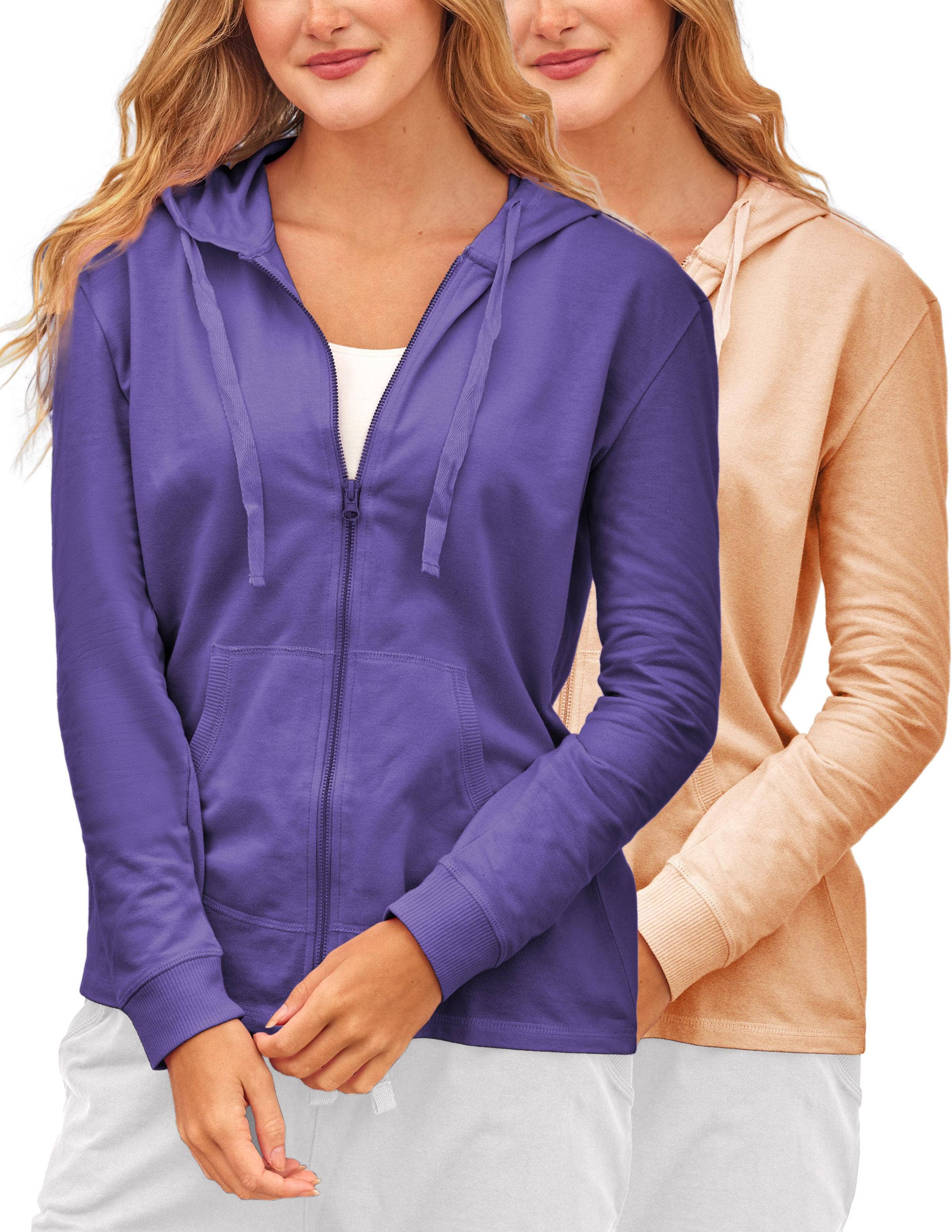 I-Wear Brands - Wholesale Hoodie - Women's - 2 Pack Women's French Terry Full-Zip Hoodie6