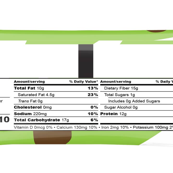 Bhu Foods - Wholesale Snack Bar - FIT Vegan Protein Bar - Superfood Chocolate Chip Cookie Dough (12 bars)5
