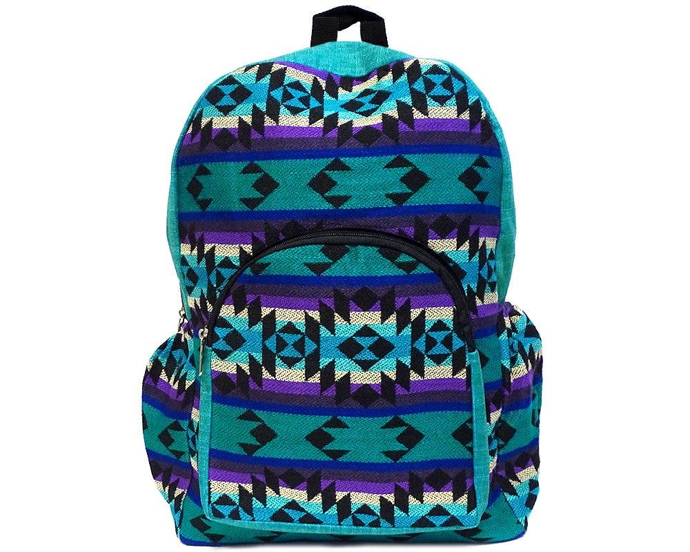 Pichincha - Wholesale Backpack - Women's - Large Tribal Striped Ecuadorian Backpack10