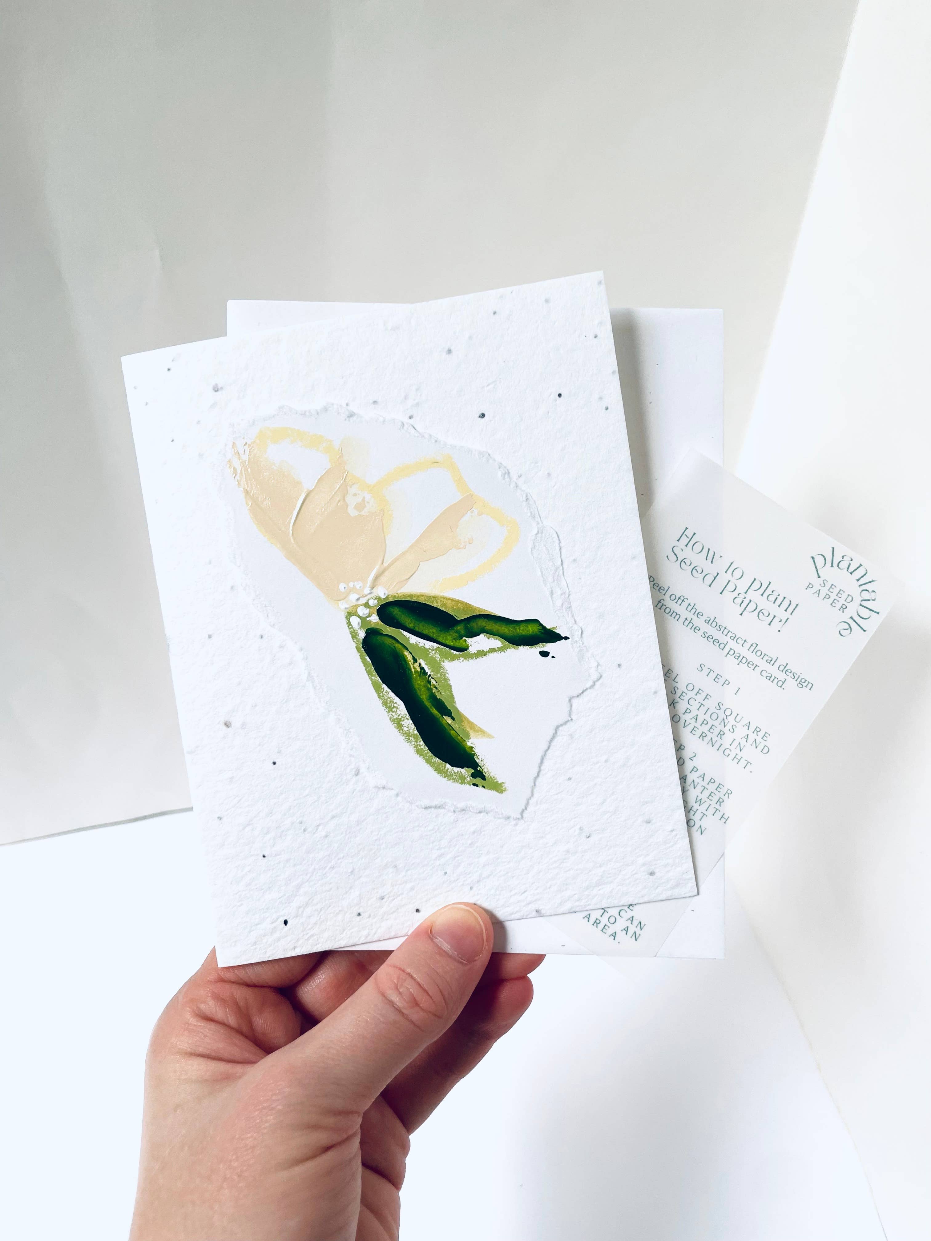 Atelier By Cat - Vendita all'ingrosso Biglietti di auguri generici - Biglietti di carta seminabile dipinti a mano, ecologici piantabili3