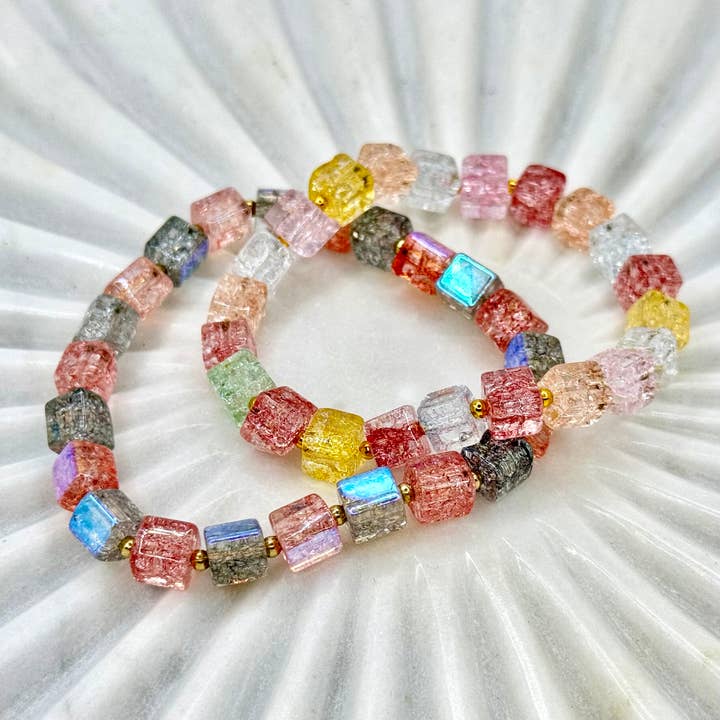 Sochi Styles – wholesale Beaded bracelet – Kids – Prismatic Cube Bracelets