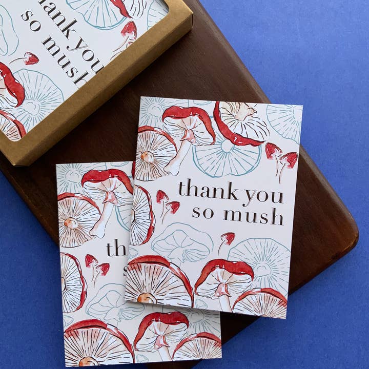 papierwinkel - Wholesale Thank You Card - Thank You So Mush Card | Single Thank You Card or Set of 8
2