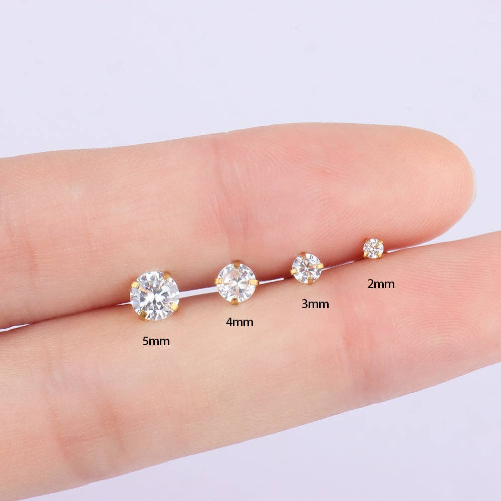 oumo jewelry - Wholesale Single Earring - Casual Threaded Labret Stud3