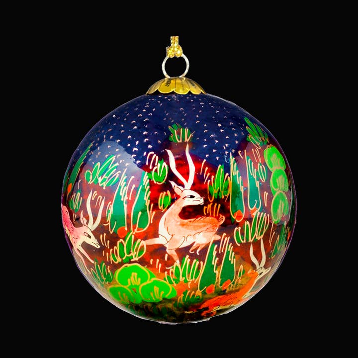 Forest Friends Blue Christmas Baubles for wholesale by Honest love our planet