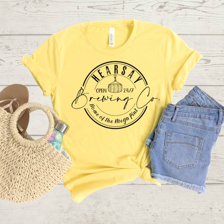 Hearsay Brewing for wholesale by Tawakoni Tees and Things