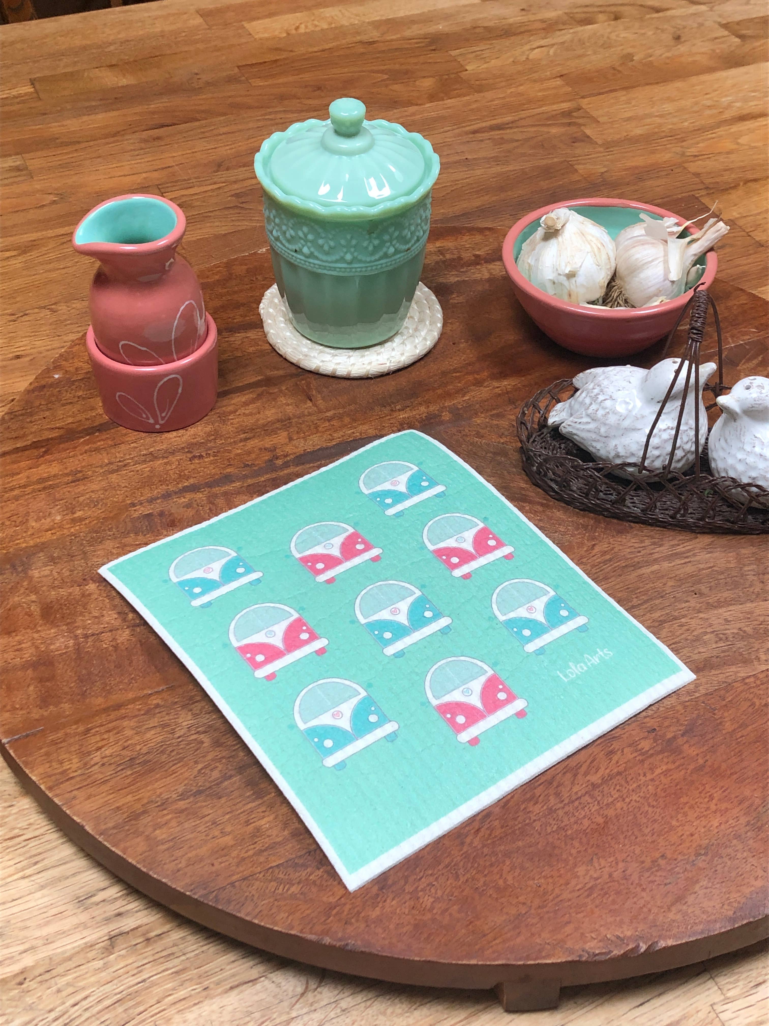 Lola Arts - Wholesale Dishcloth - "Eco friendly swedish dish cloths4