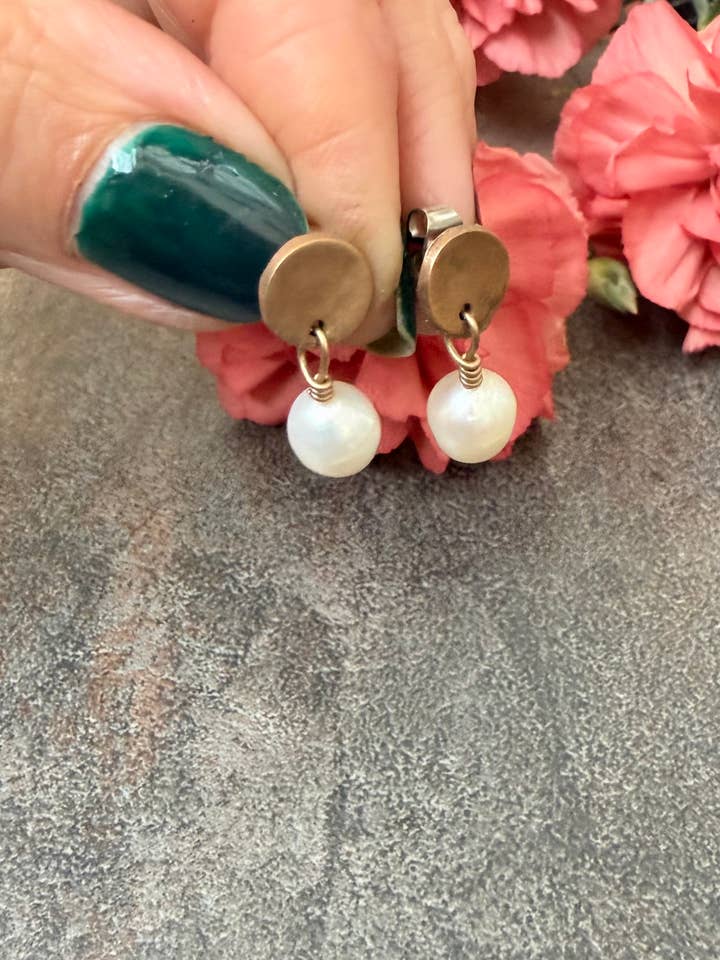 Pearl Studs for wholesale by Adorn