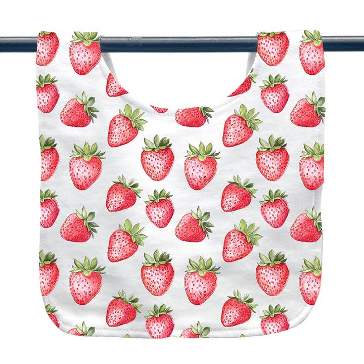 Jordbær Baby hagesmæk for engroshandel hos Home Malone