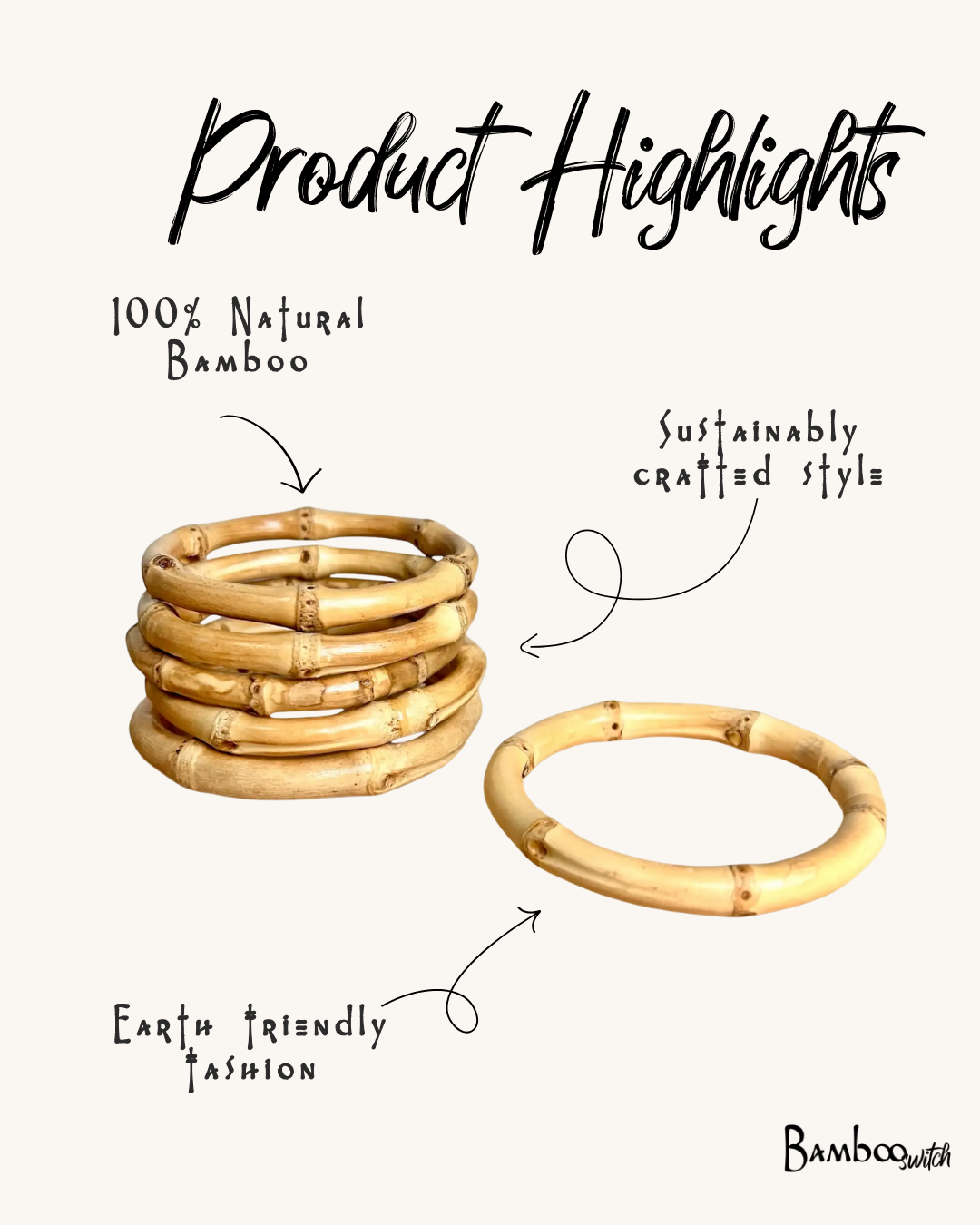 Bamboo Switch - Wholesale Bangle Bracelet - Bamboo Bangle Bracelet | Faire Market Bestseller
5