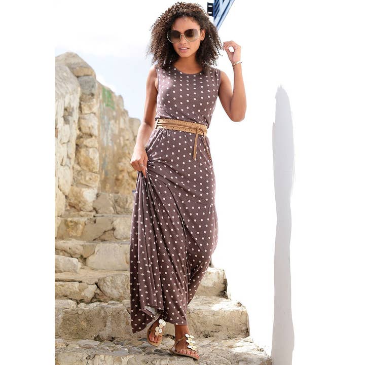 LASCANA Women's Polka Dot Maxi Dress for wholesale by Lascana