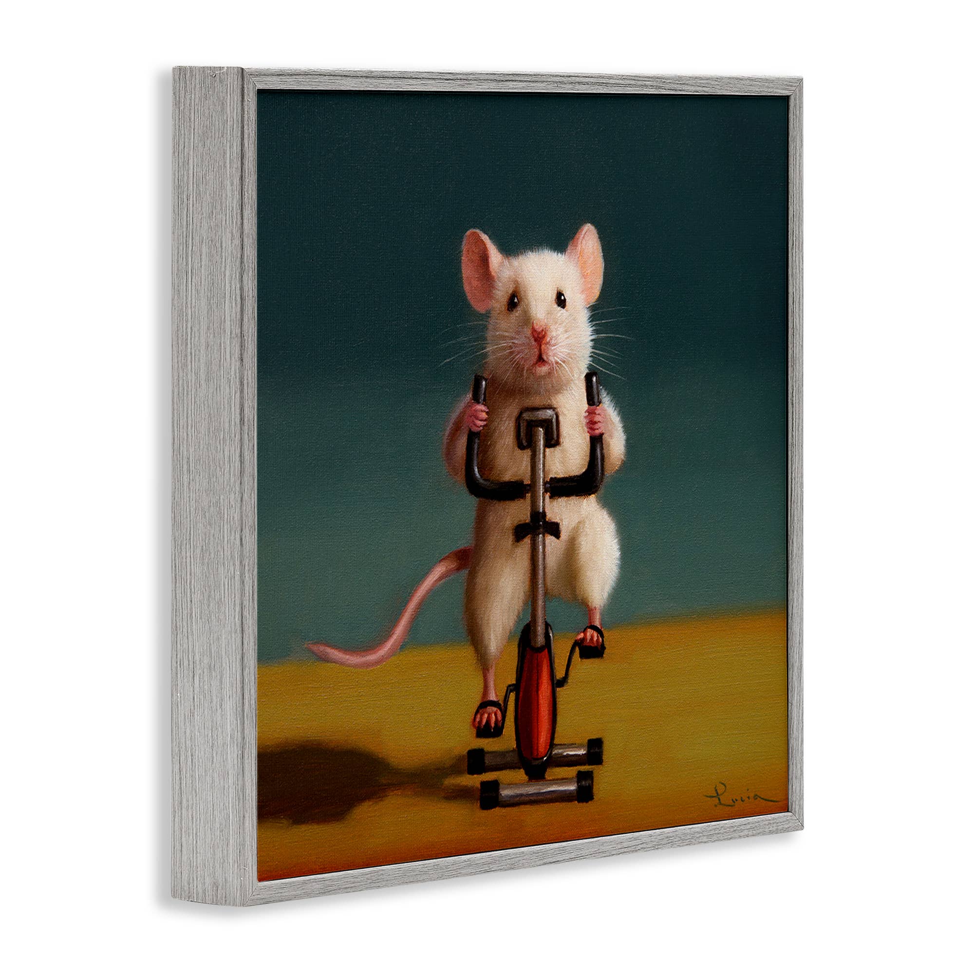 Stupell Industries - Wholesale Wall Sign - Funny Workout Mouse - Framed Wall Art14